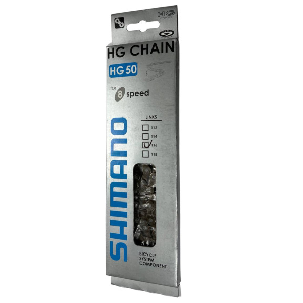 Ланцюг HG50 8 швидкостей 116 ланок Shimano