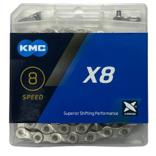 Цепь X8 хром 116 звеньев KMC
