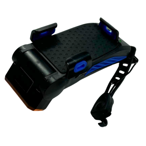 Фара 4в1 LY-25-2 синяя с сигналом, павербанком и держателем LED/USB YAJIAPLUS