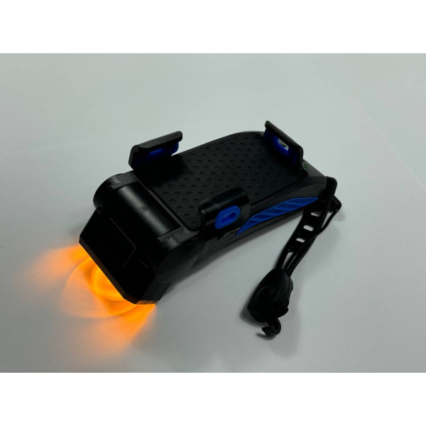 Фара 4в1 LY-25-2 синяя с сигналом, павербанком и держателем LED/USB YAJIAPLUS