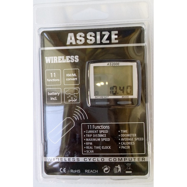 Бездротовий спідометр 11 режимів Assize AS 2000
