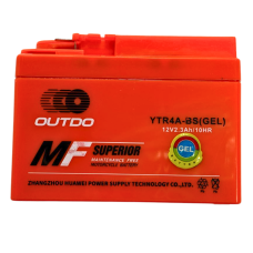 Гелевый аккумулятор YTR4A-BS 12V 2.3Ah/10HR широкий Outdo