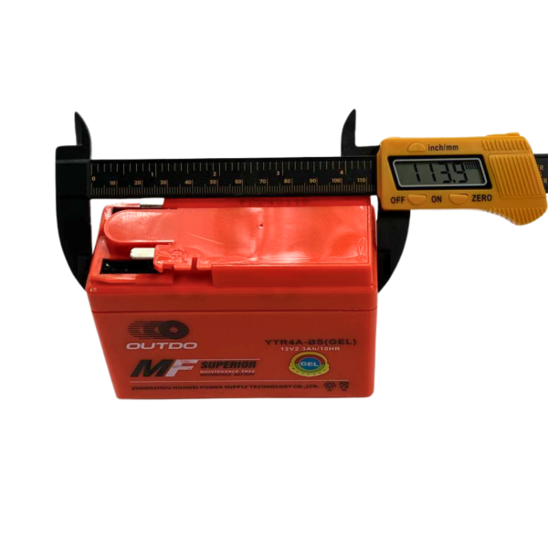 Гелевый аккумулятор YTR4A-BS 12V 2.3Ah/10HR широкий Outdo