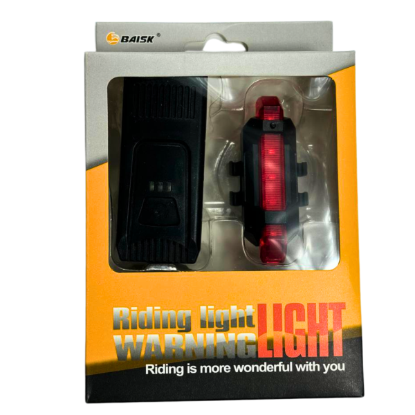 Фара велосипедная со стопом LED/USB 1803-1 Baisk