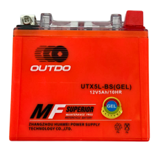 Гелевый аккумулятор UTX5L-BS 12V 5Ah/10HR Outdo