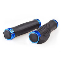 Грипсы эргономичные 130 мм с синими замками Shunfeng