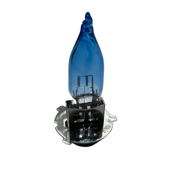 Лампа фары P15D синяя 25-3 12V 35W JWBP