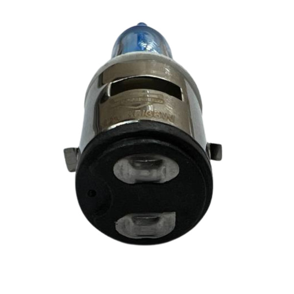 Лампа фары BA20D синяя 12V-35W JWBP
