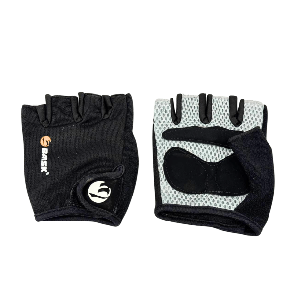 Перчатки мото с гелевой прокладкой Glove-3 L черные без пальцев Baisk