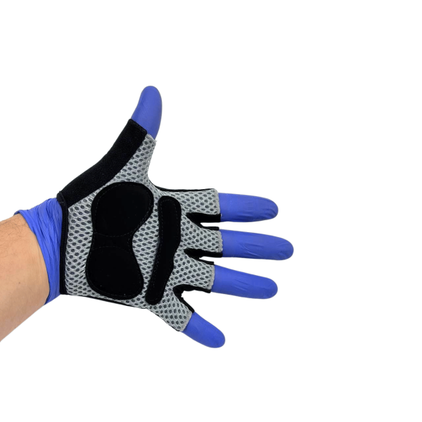 Перчатки мото с гелевой прокладкой Glove-3 L черные без пальцев Baisk