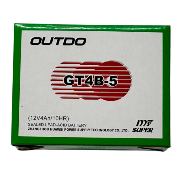Гелевый аккумулятор GT4B-5 12V 2.3Ah/10HR узкий Outdo