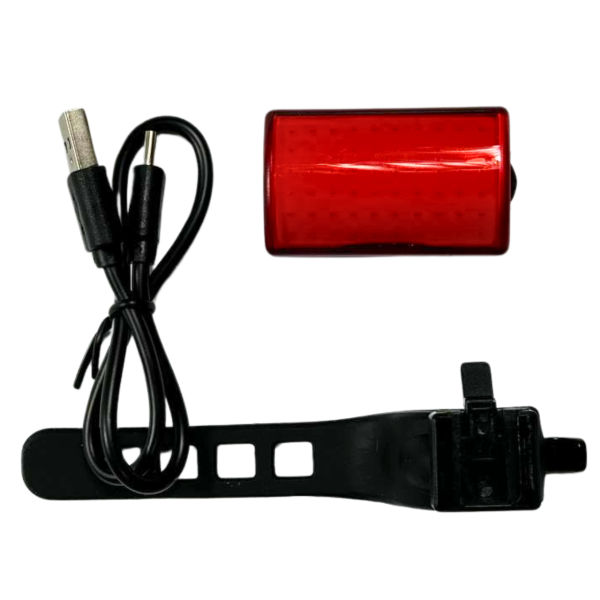 Стоп-сигнал велосипедний LED/USB C-TYPE MY-2105 червоний прямокутний Baisk