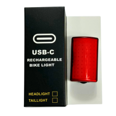 Стоп-сигнал велосипедный LED/USB C-TYPE MY-2105 красный прямоугольный Baisk