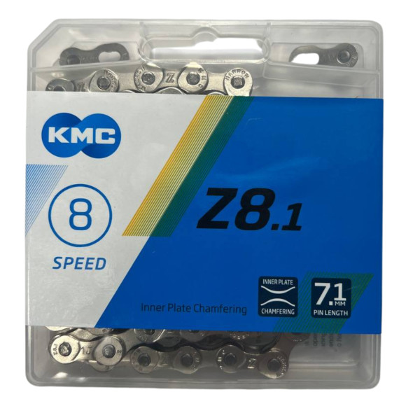 Ланцюг Z8.1 хром 114 ланок KMC