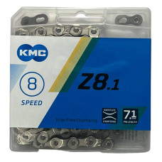 Цепь Z8.1 хром 114 звеньев KMC