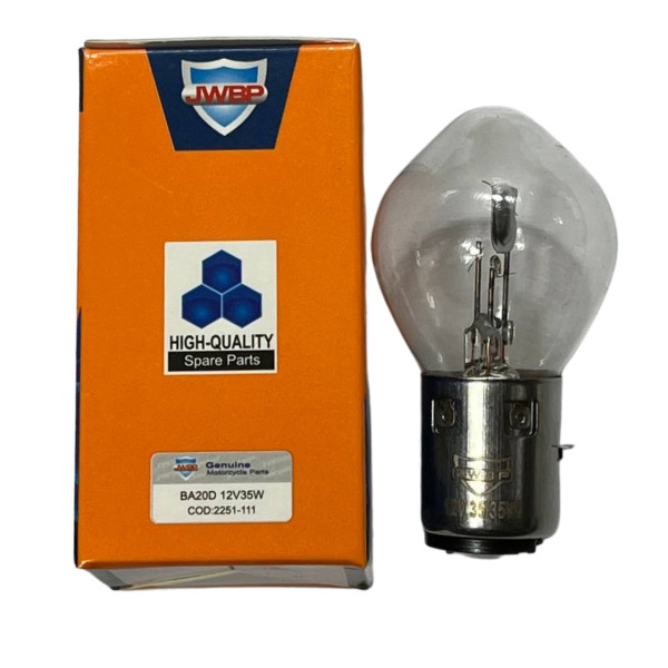 Лампа фары груша BA20D 12V 35W JWBP