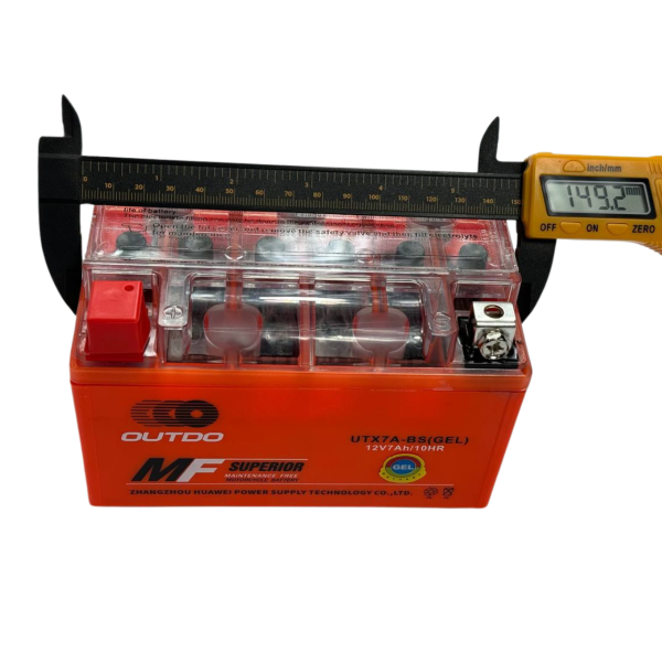 Гелевый аккумулятор UTX7A-BS 12V 7Ah/10HR Outdo