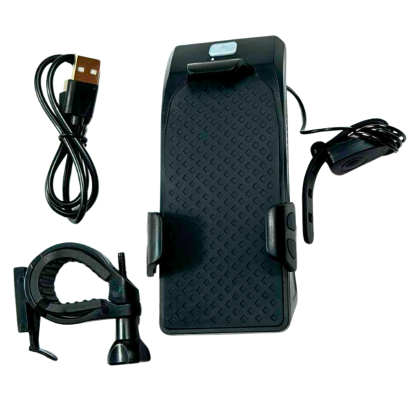 Фара 4в1 FY-319B черная с сигналом и держателем телефона LED/USB YAJIAPLUS