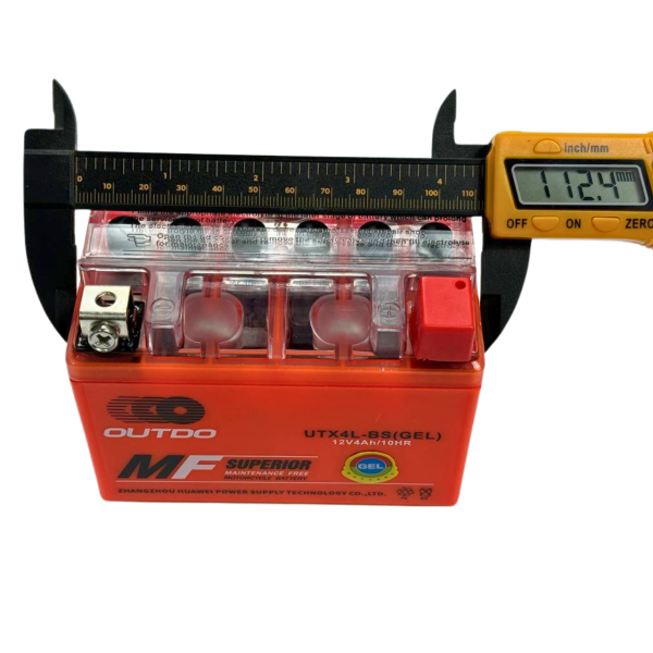 Гелевый аккумулятор UTX4L-BS 12V 4Ah/10HR Outdo