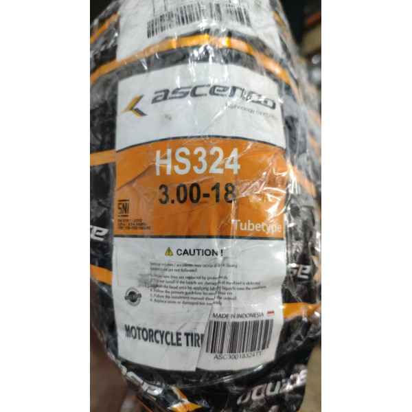Мотопокрышка 3.50-18 TT 324 камерная ASCENDO
