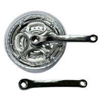 Система шатунов 42/34/24 металл хром 165 мм Shunfeng