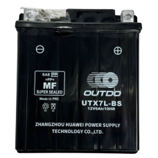 Кислотный аккумулятор UTX7L-BS 12V 6Ah/10HR высокий узкий Outdo