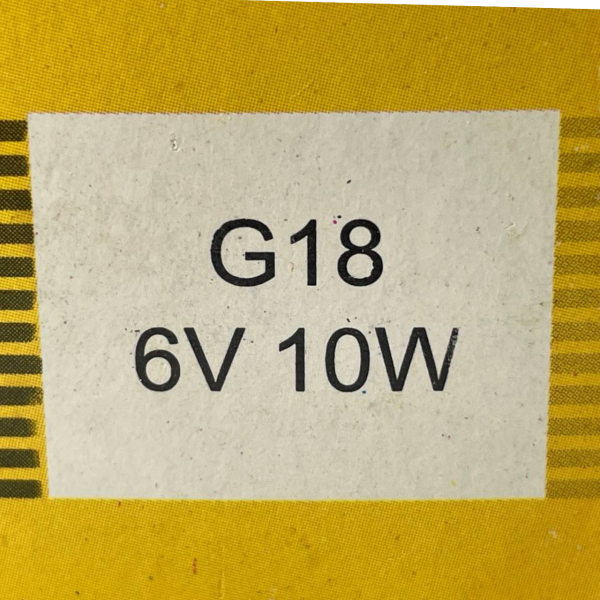 Лампа поворотов прозрачная G-18 6V 10W