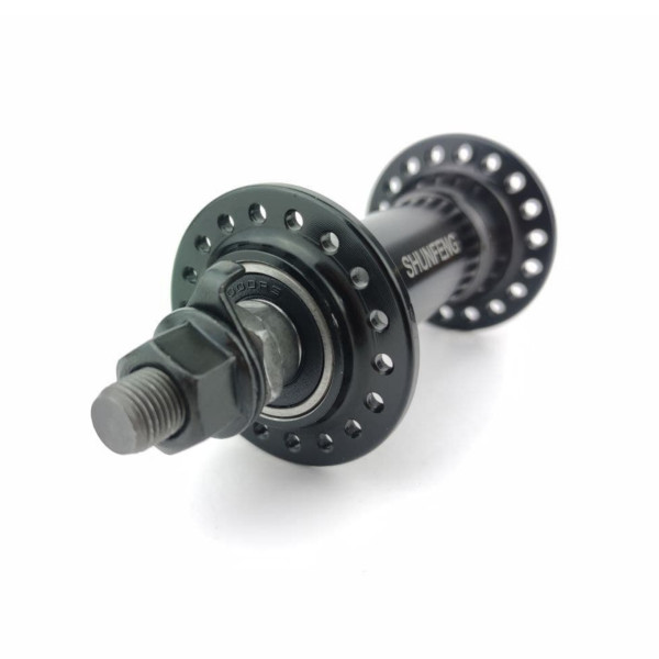 Передняя втулка 213 под V-Brake черная пром 140мм Shunfeng