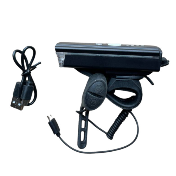 Фара велосипедная с сигналом LED GA 116 аккумуляторная HJ-062 China