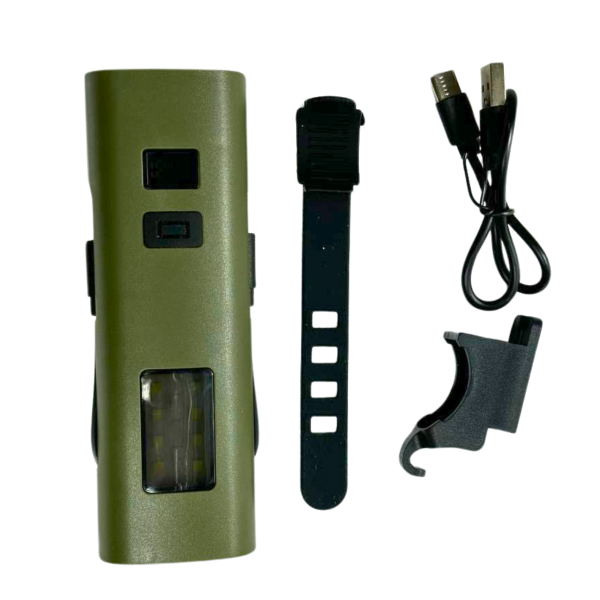 Фара велосипедная с павербанком Z818 6400mAh масло LED/USB C-TYPE JUNHAOJIE