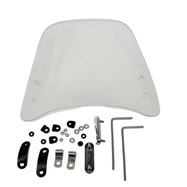 Вітрове скло 380х350 мм товщина 3 мм універсальне ZY125