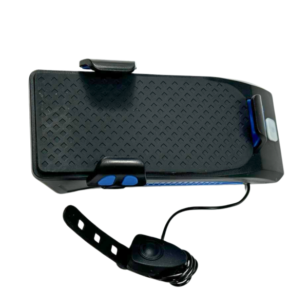 Фара 4в1 FY-319B синя з сигналом і тримачем телефона LED/USB YAJIAPLUS