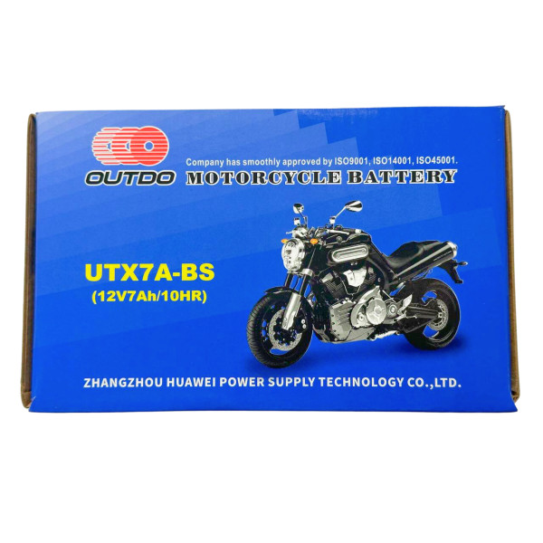 Кислотный аккумулятор UTX7A-BS 12V 6Ah/10HR Outdo
