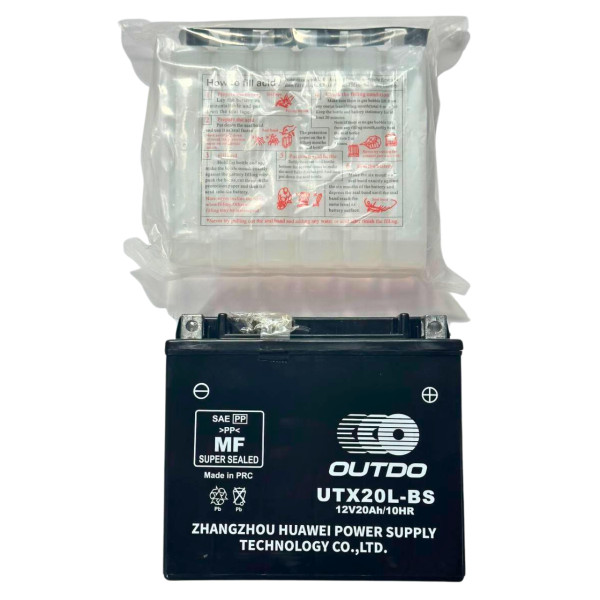 Кислотный аккумулятор UTX20L-BS 12V 18Ah/10HR Outdo