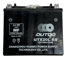 Кислотный аккумулятор UTX20L-BS 12V 18Ah/10HR Outdo