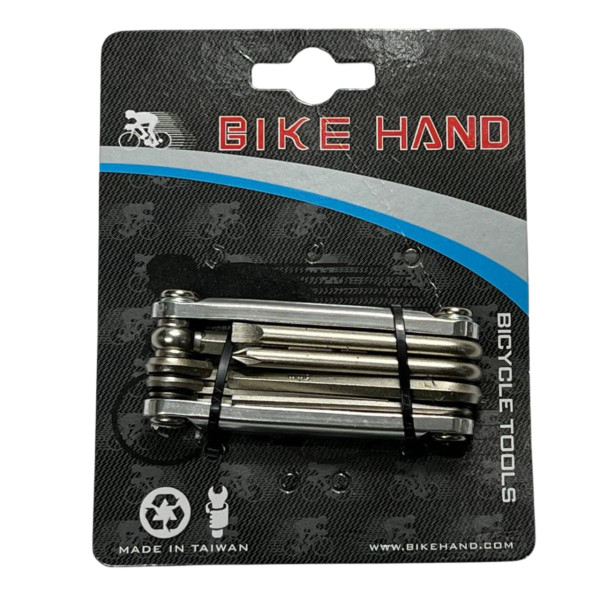 Мультитул YC-262 серебро набор шестигранников BikeHand
