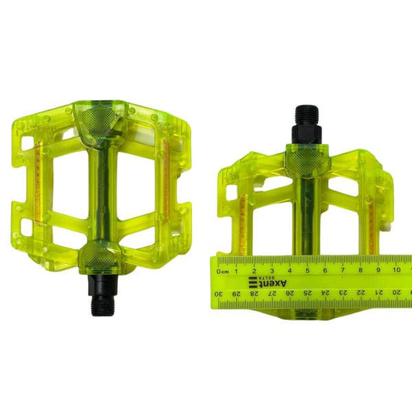 Педали велосипедные JD-287 поликарбонат желтые Hengchi