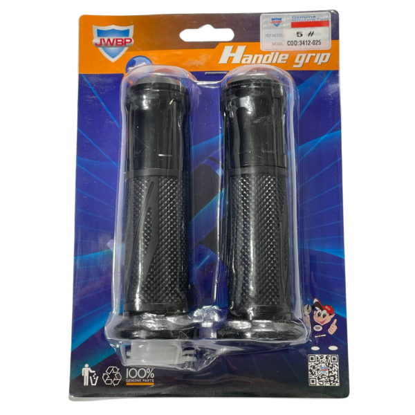 Ручки газу S №5 чорні з алюмінієвими вставками JWBP