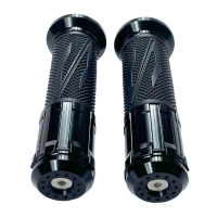 Ручки газу S №5 чорні з алюмінієвими вставками JWBP