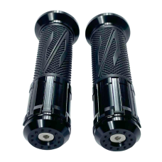 Ручки газу S №5 чорні з алюмінієвими вставками JWBP