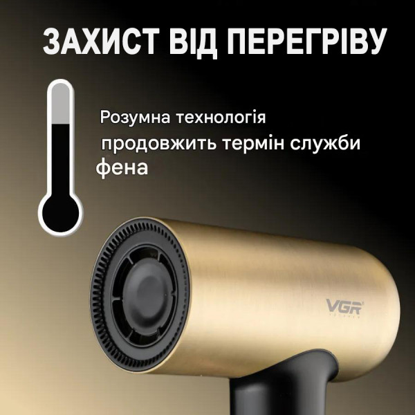 Фен професійний насадка-концентратор 4 режими 1400 Вт VGR V-441