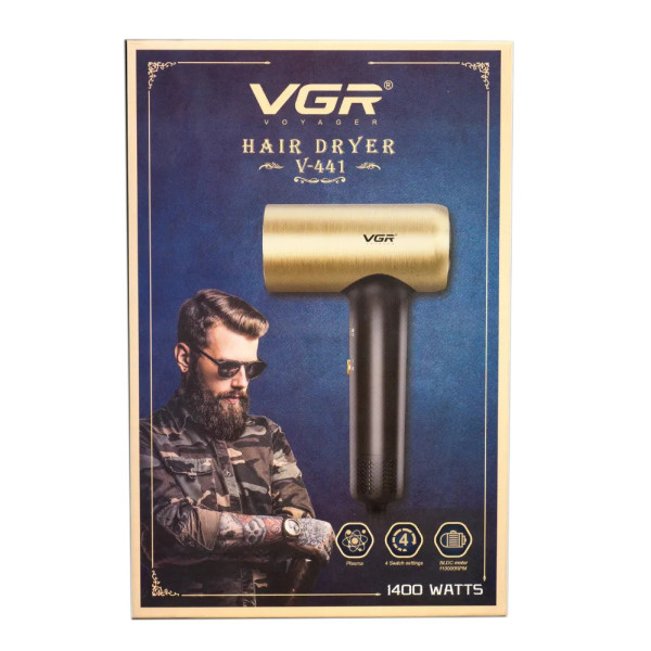 Фен професійний насадка-концентратор 4 режими 1400 Вт VGR V-441