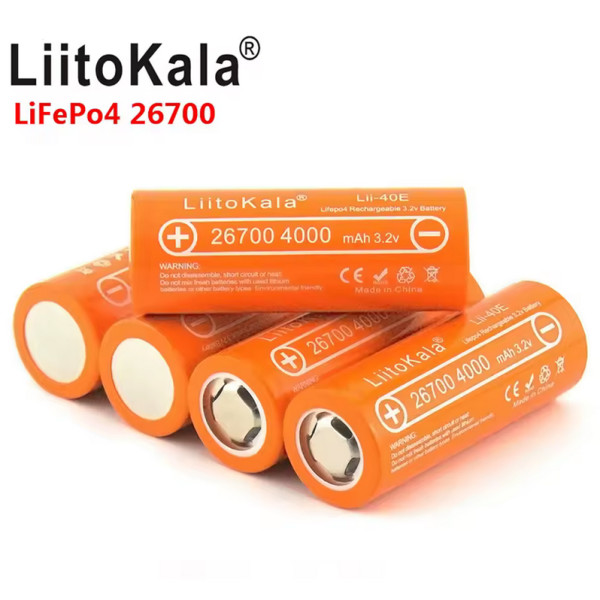 Акумулятор 26700 LiitoKala Lii-40E 3.2V 4000mAh ОРИГІНАЛ