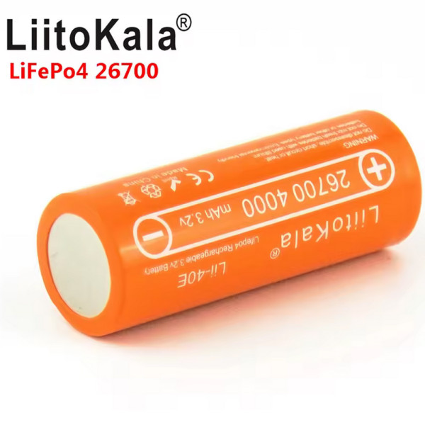 Акумулятор 26700 LiitoKala Lii-40E 3.2V 4000mAh ОРИГІНАЛ