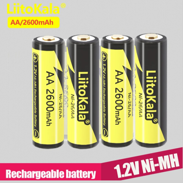Акумулятор AA LiitoKala Ni-26/AA 1.2V 2600mAh ОРИГІНАЛ