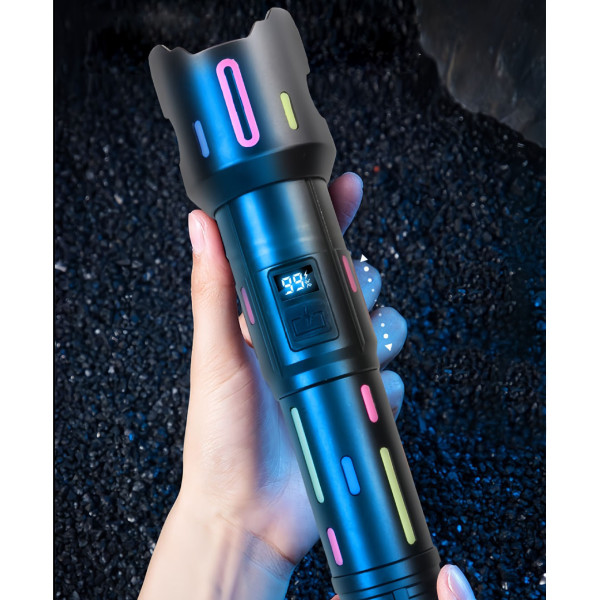 Ліхтар 1x18650 Power Bank Type-C індикація заряду zoom NIGHT VISION FLUORESCENCE BL-2405-TG