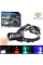 Ліхтар налобний CARBON BL-2322-TG+3LED(white+red+blue+green), Motion Sensor, 3x18650, ЗУ Type-C, zoom
