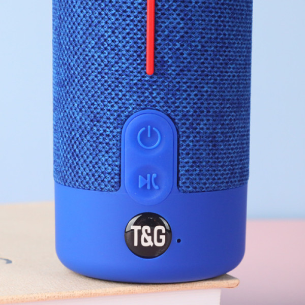 Bluetooth колонка радіо speakerphone RGB підсвічування синє TG619C