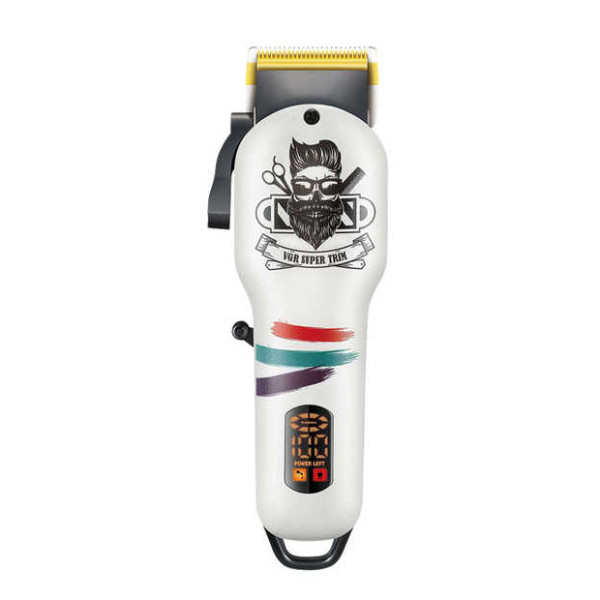 Машинка для стрижки акумуляторна 11 насадок EXTERNAL ROTOR MOTOR MIM лезо док-станція чорна VGR V-880C