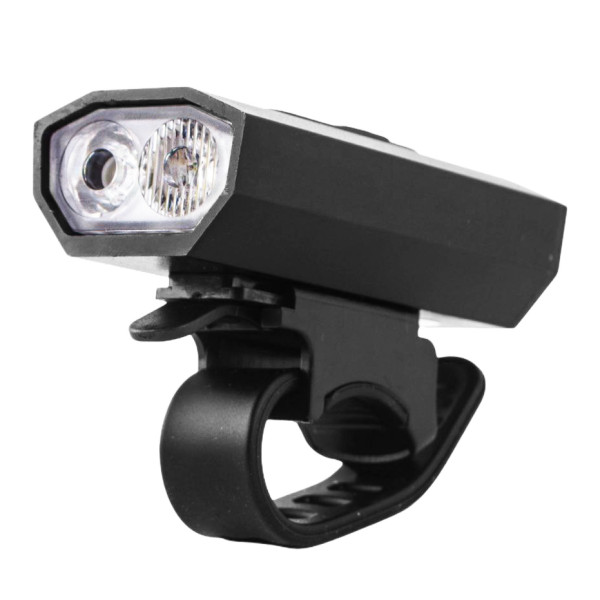 Велоліхтар алюмінієвий індикація заряду водонепроникний акумулятор ЗУ microUSB BK-08/01-Pro-2XPE